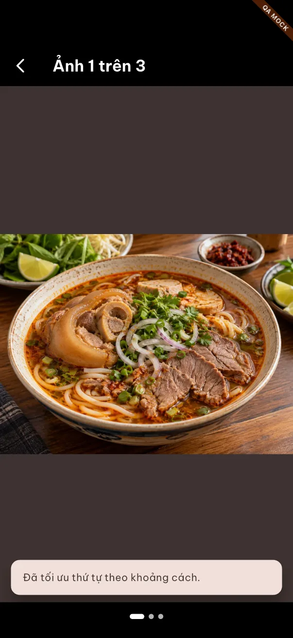 Private QA preview of EatCue mobile food gallery